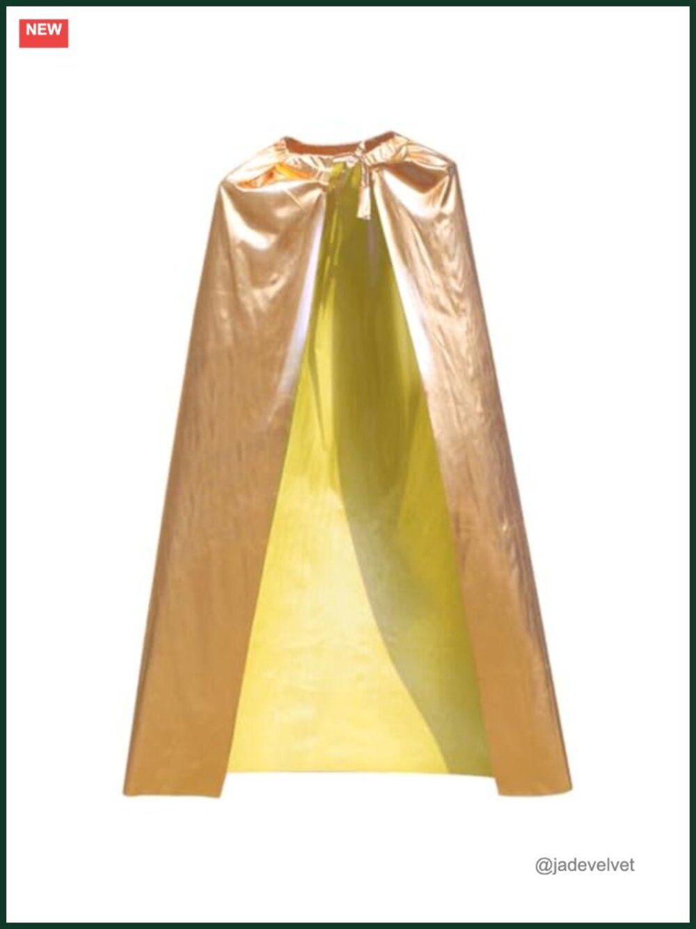 Metallic Polyester Royal Queen Cape for Halloween Costume Cosplay Party
